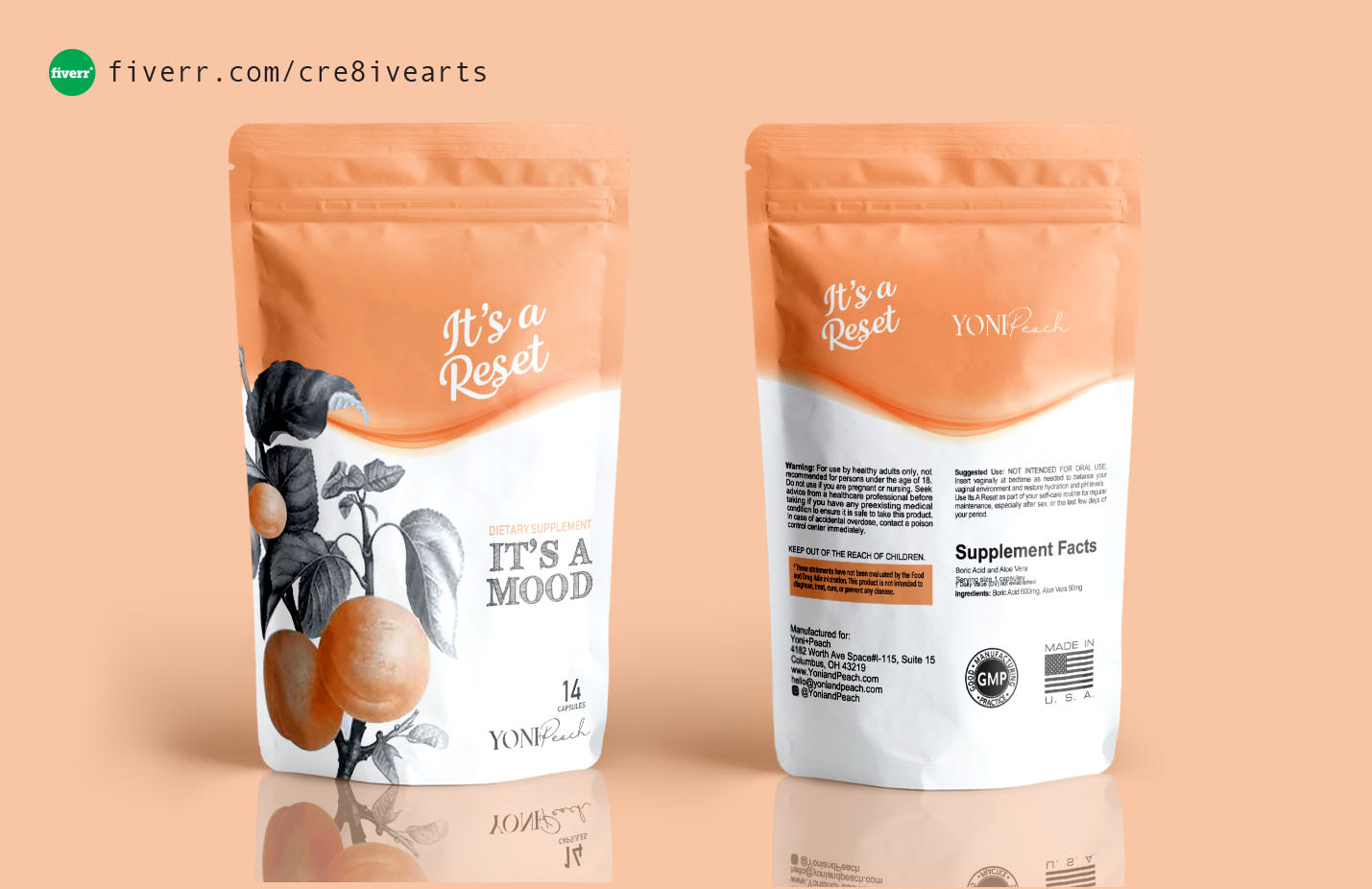 Do premium pouch packaging design and stand up pouch bag by Cre8ivearts   Fiverr