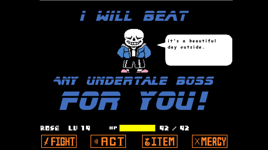 Beat Any Undertale Boss You Are Stuck At For Pc Only By Tepg89 - roblox undyne the undying shirt