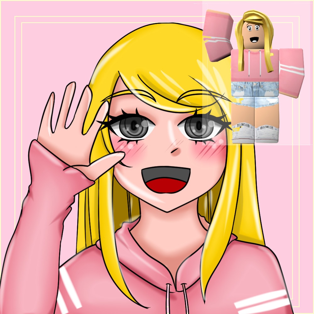 Some of us dont need robux to look good My Roblox avatar drawn as an anime  character P  rroblox