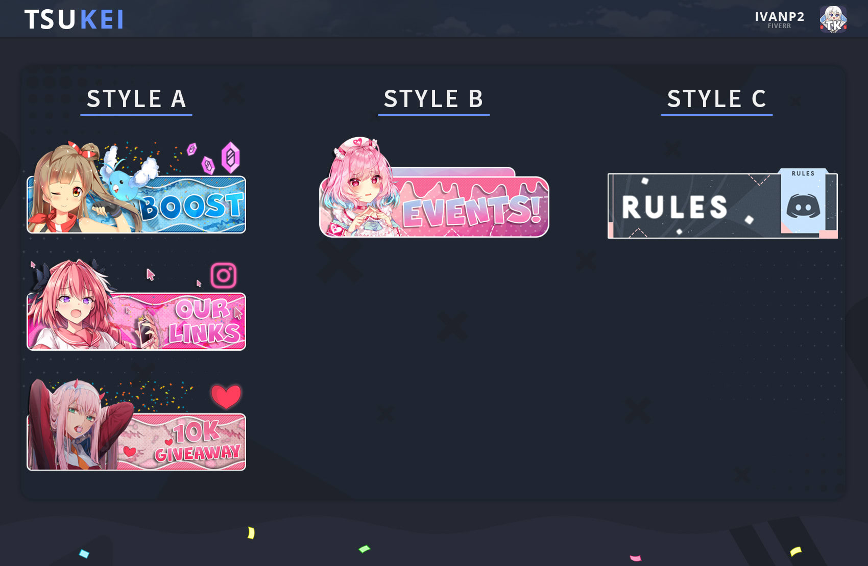 Discord Server Rules Banner Anime Keep in mind that you must have 15 ...
