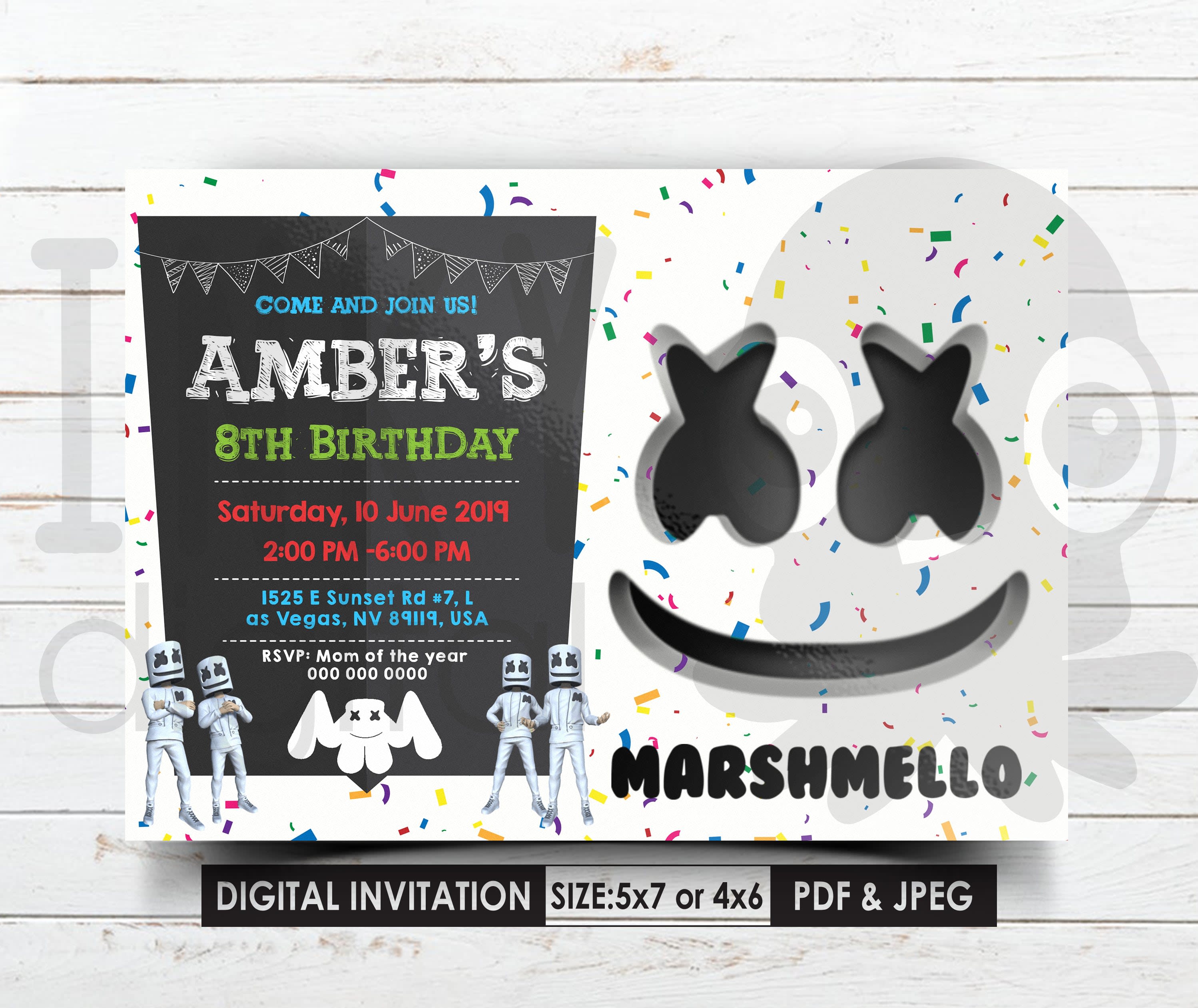 marshmello-invitation-marshmello-party-dj-birthday-prints-art