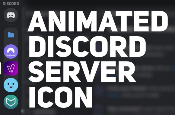 Make you an animated discord server icon by H4lden