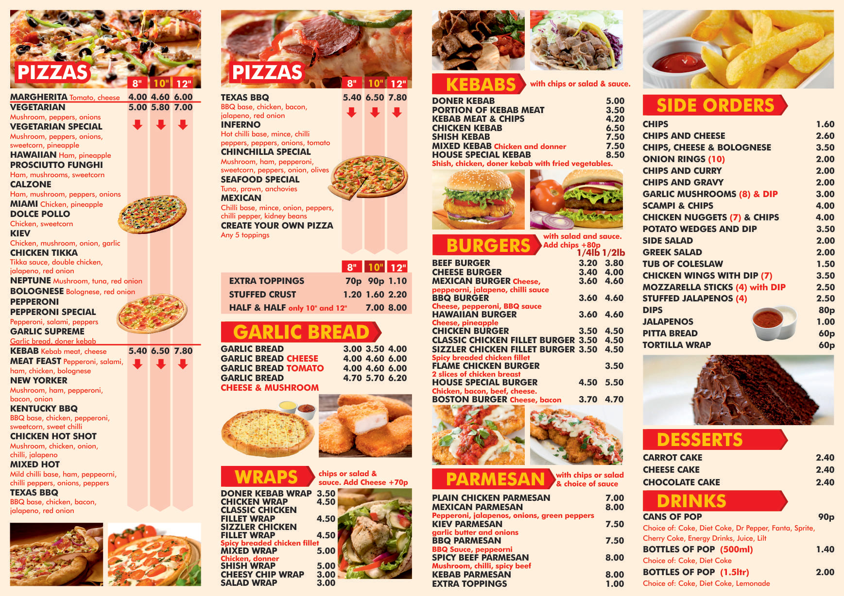 Create A Menu For Your Takeaway Or Restaurant 