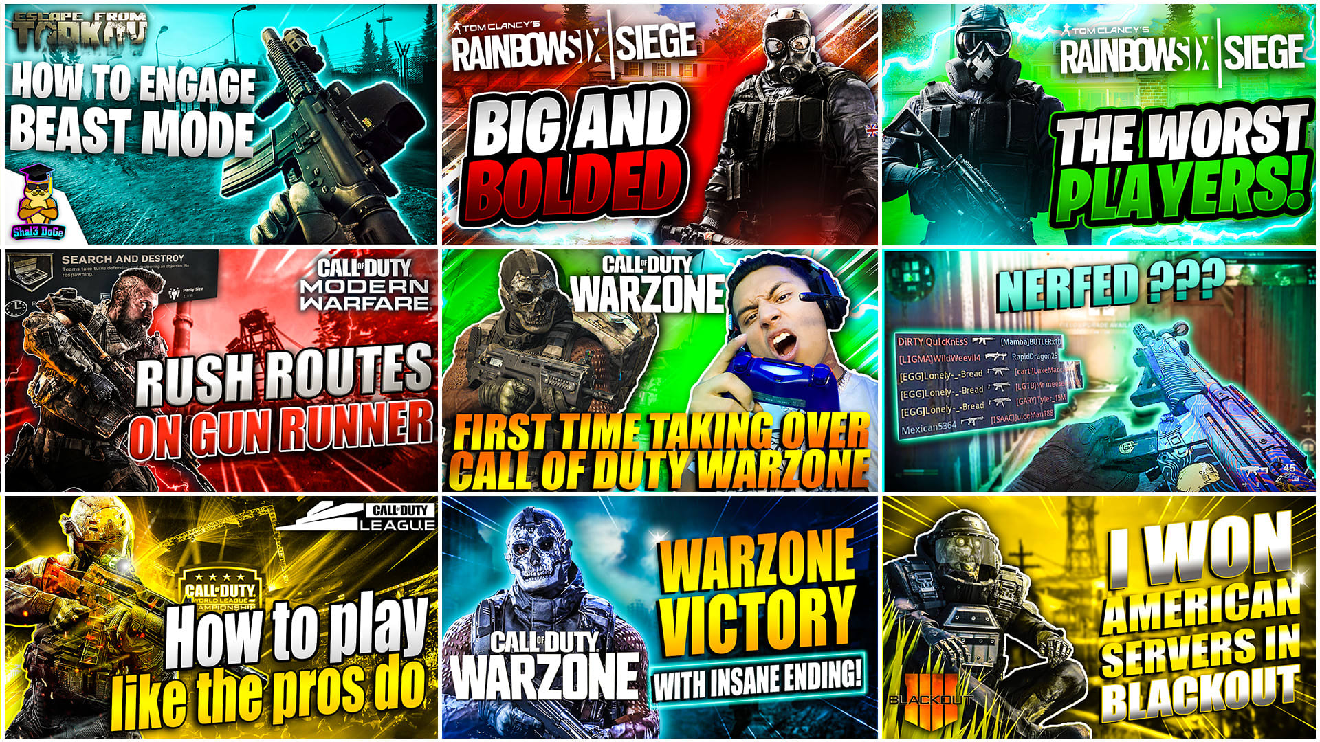 Do unique and high quality gaming youtube thumbnail by Pew_design | Fiverr