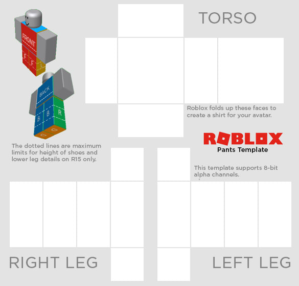 Roblox Pants Template: How to Make Pants on Roblox