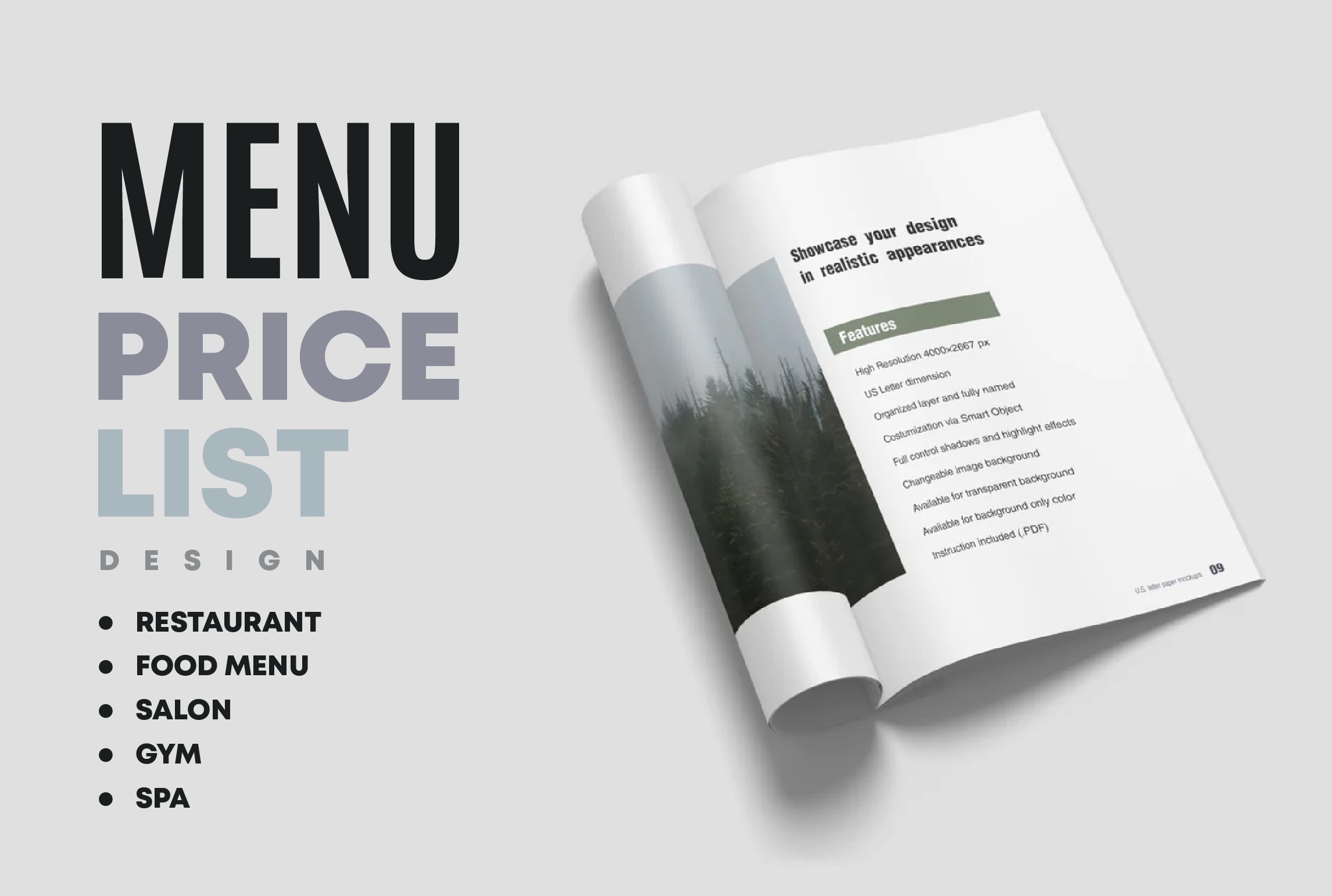 Design salon, spa, gym, restaurant, food price menu, or price list by  Momsgraphics | Fiverr