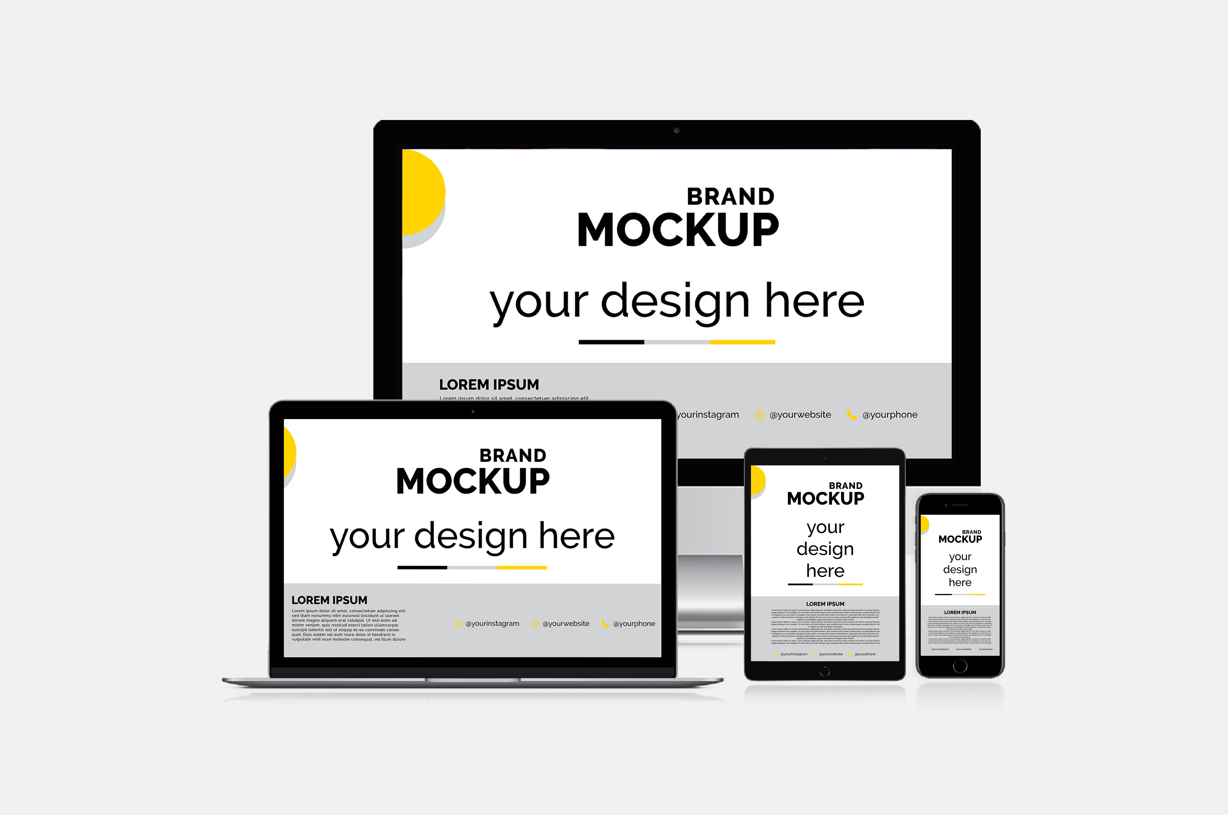 Download Design Screen Mockup Responsive For Your Brand By Impressium Fiverr