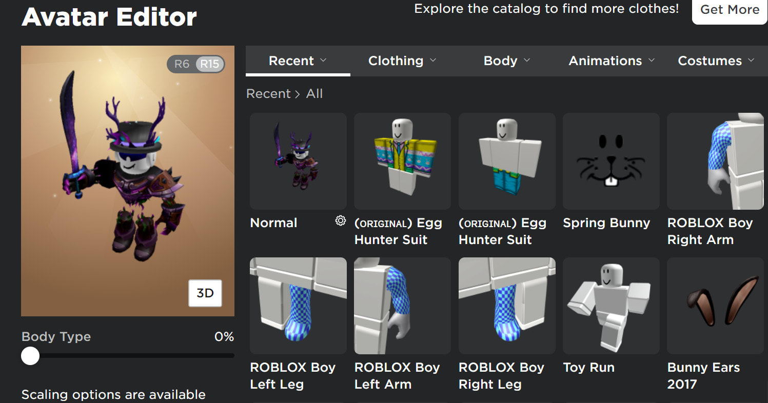 how to customize a roblox character