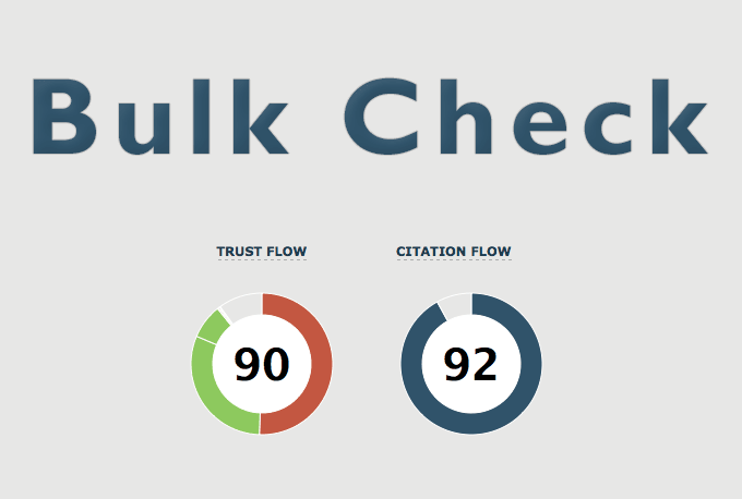 Bulk Trust Flow And Citation Flow Checker By Jamiek