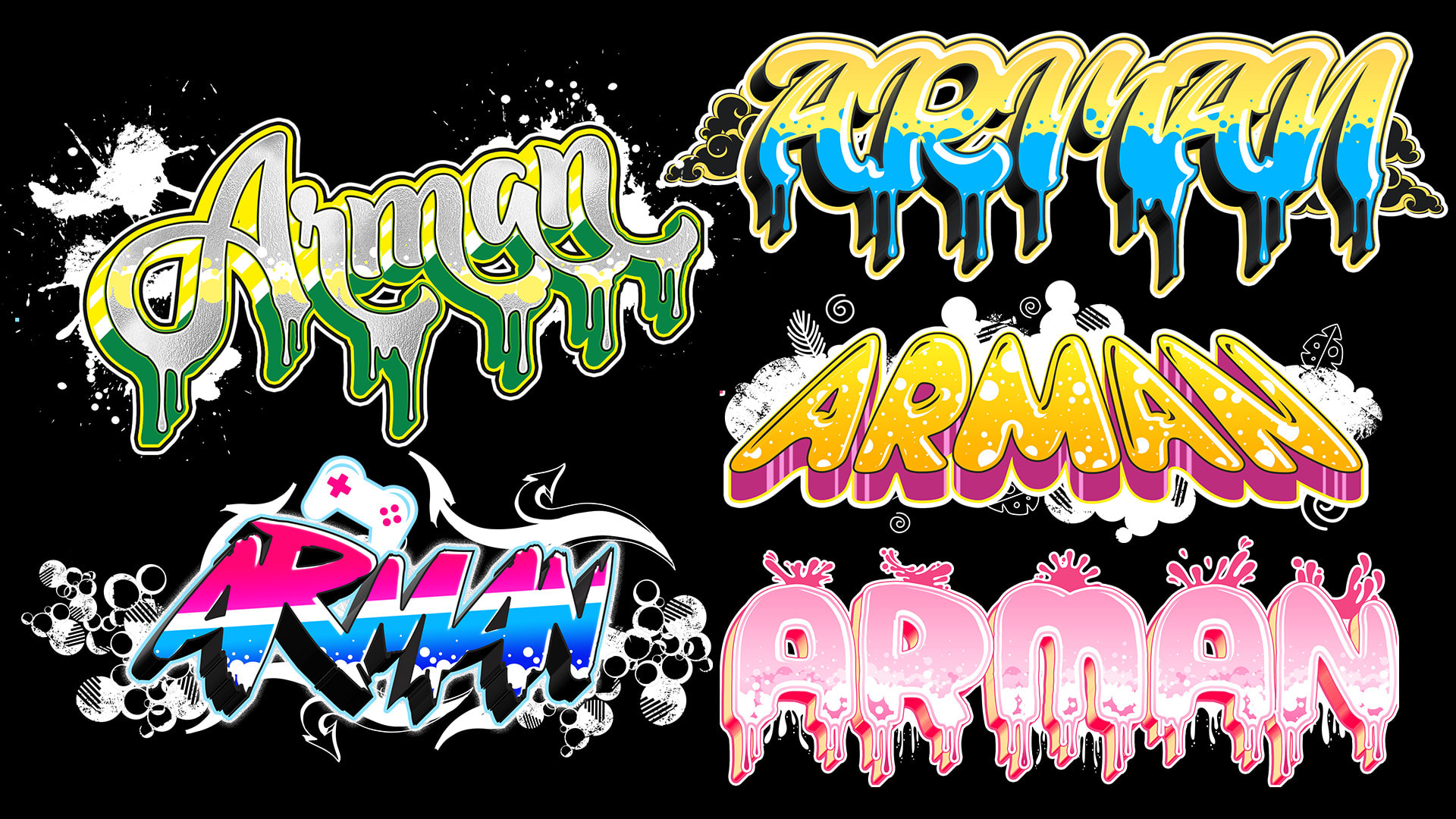 Design Awesome 3d Typography Logo With Your Name Or Text In Graffiti Art Style By Karaoke Fiverr
