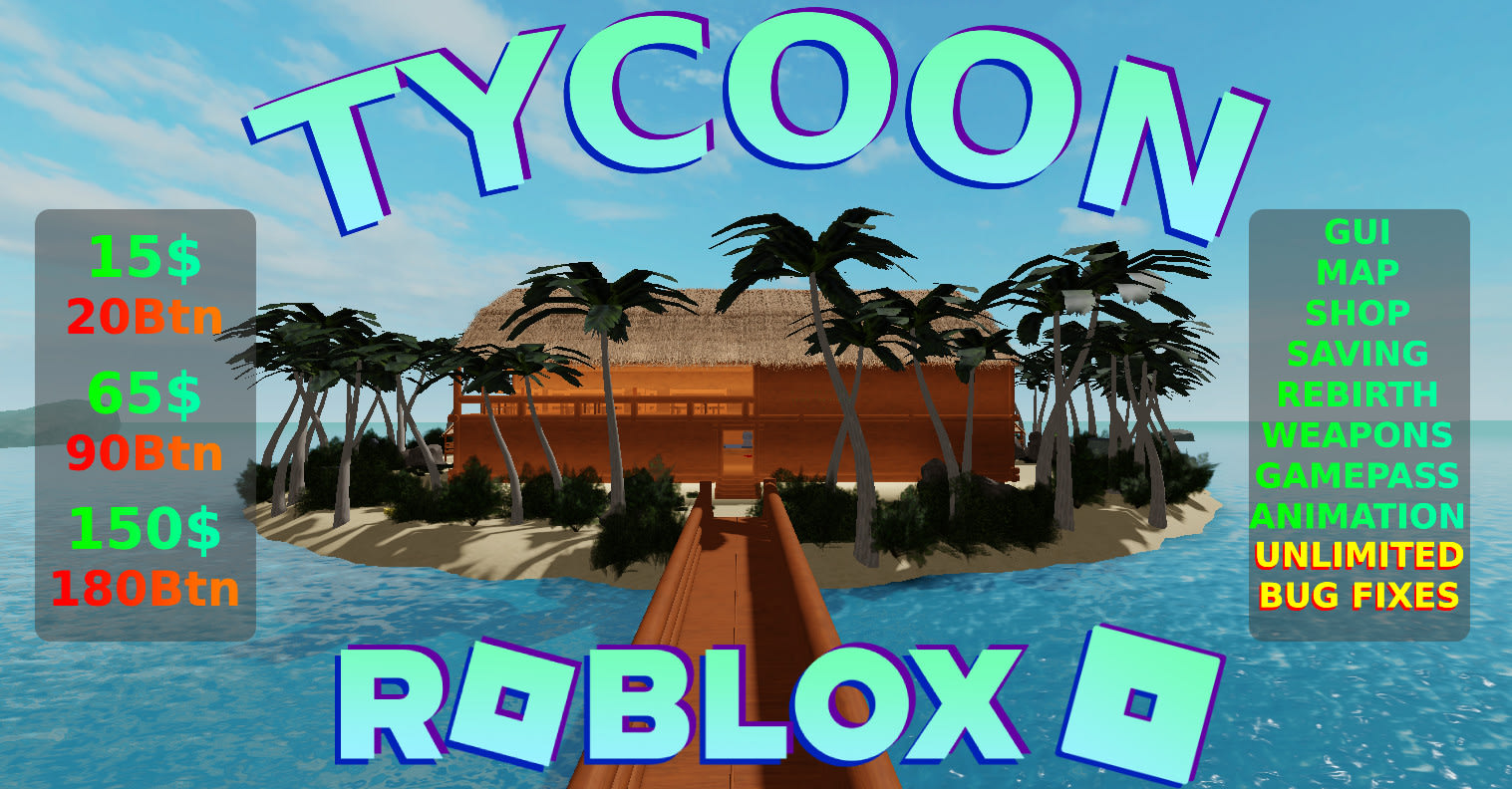 Make a full roblox tycoon game for you by Manleer | Fiverr