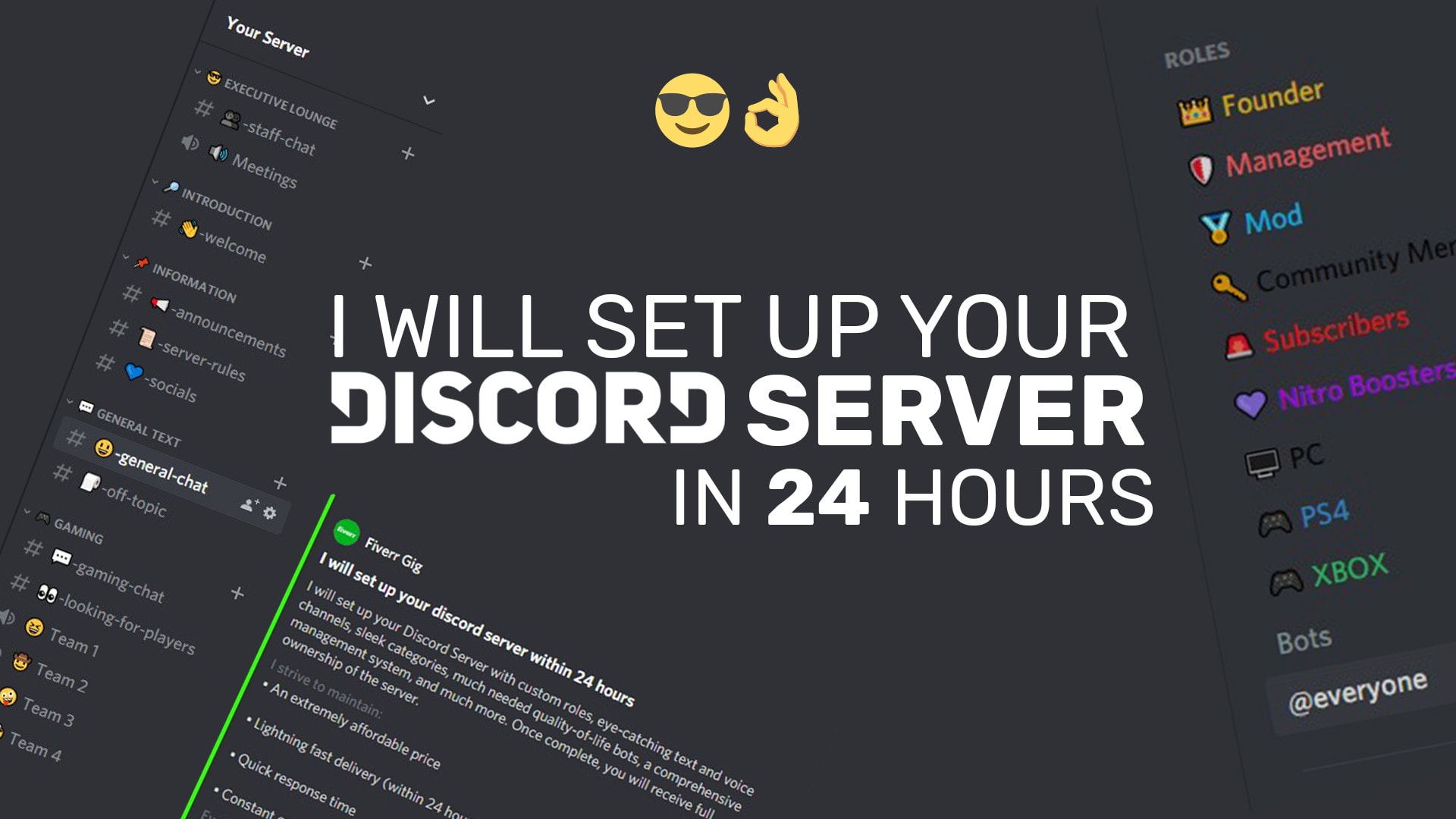 Setup Your Discord Server Within 24 Hours By Jackbiceps