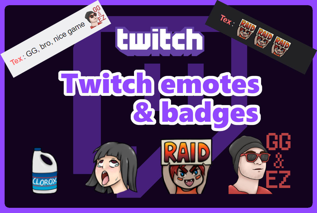 Transform Your Ideas Into Custom Twitch Emotes Or Badges By Tex Art Fiverr