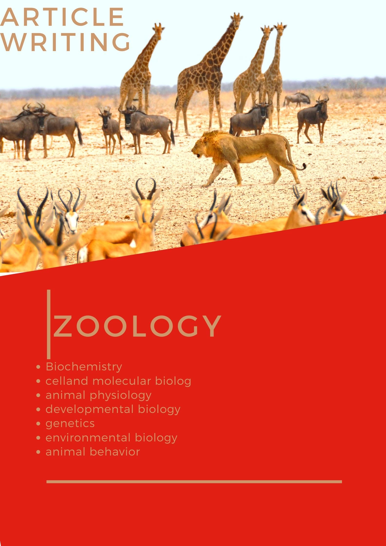 Write on any topic related to zoology by Ansazanib | Fiverr