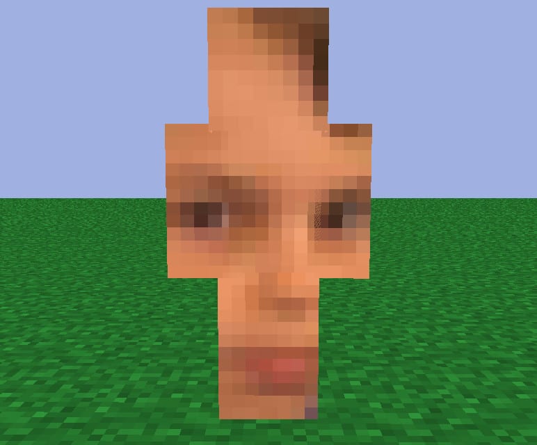 make a minecraft skin of your face