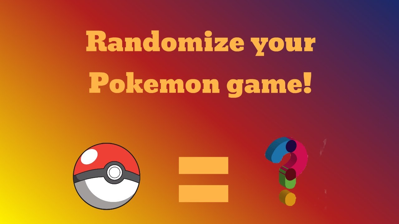 How to randomize Pokemon games
