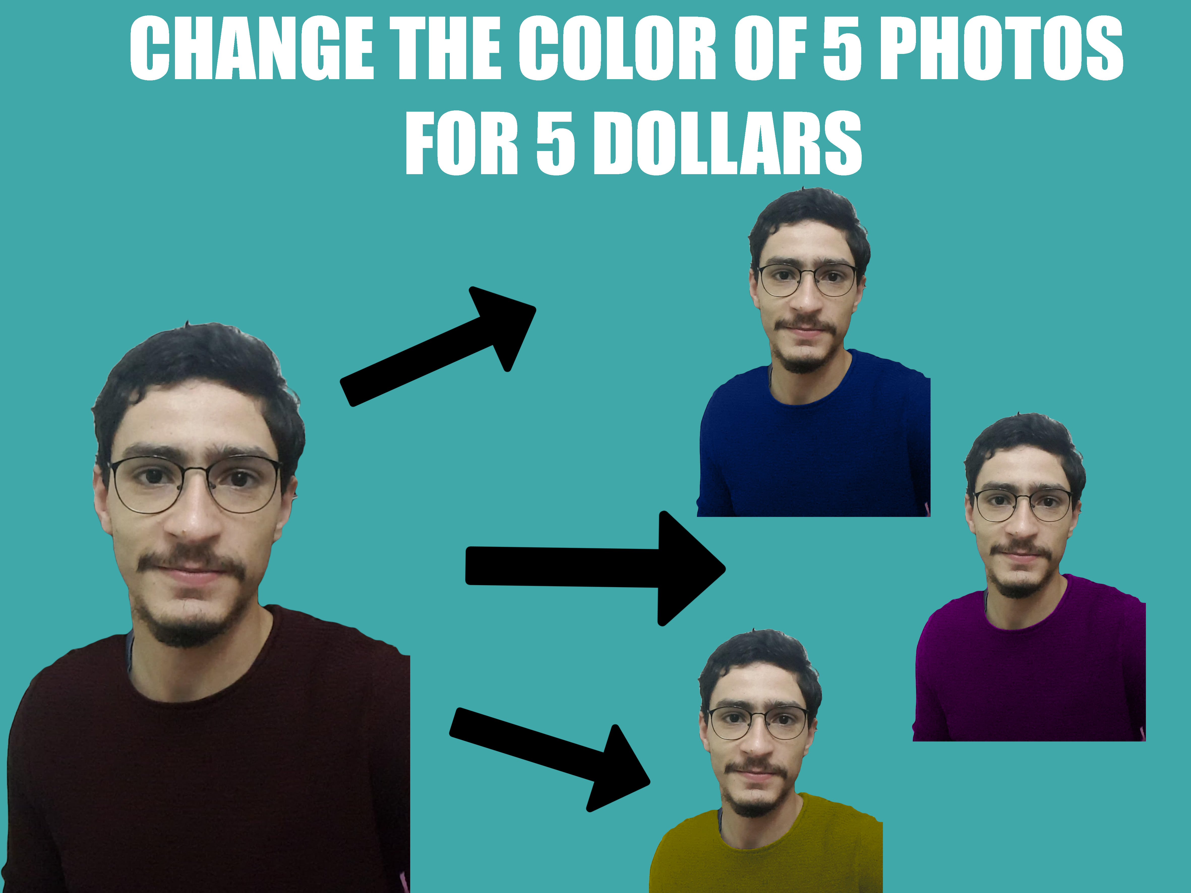Change The Color Of Anything In Photoshop By Salimechbarbi Fiverr He notes that this technique will work best with a white that is not completely. change the color of anything in photoshop by salimechbarbi fiverr