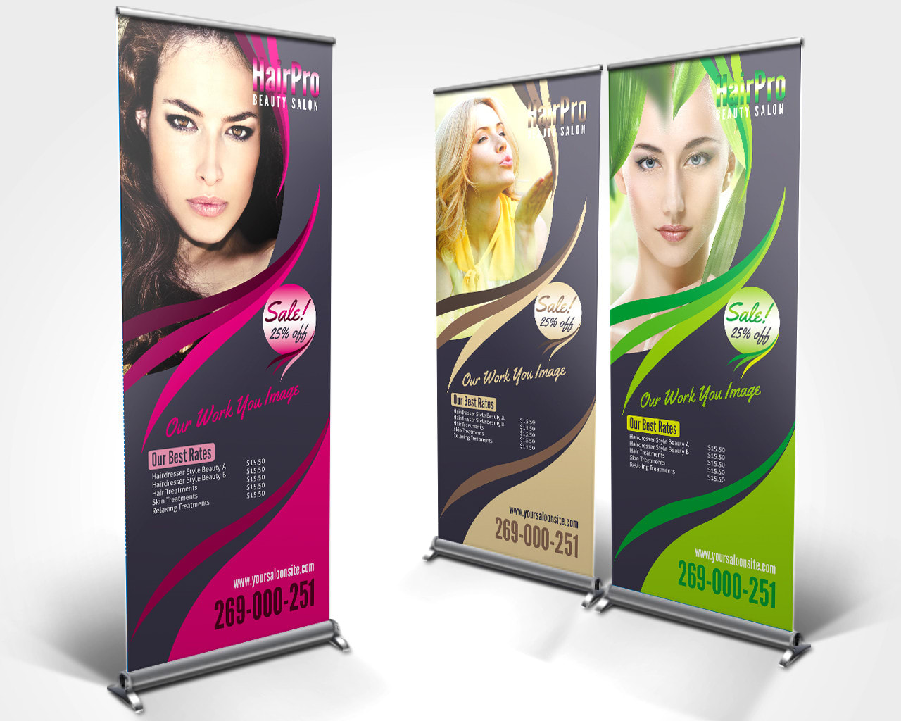 Roll up Pull up banner Hair Stylist Banner Pop Up Shop Sign Roll Up ...