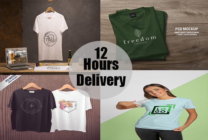 Download Design A Realistic Mockup T Shirt Mockup Design By Design02 Fiverr