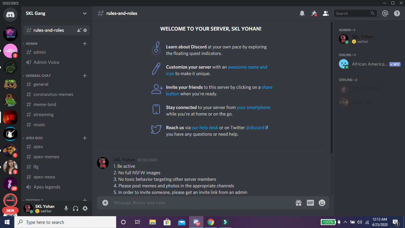 Create An Excellent Discord Server By Yohan Skl Fiverr