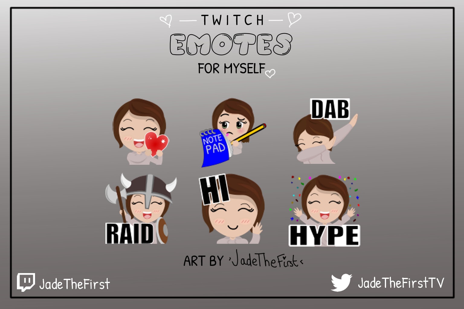 Make Custom Twitch Emotes By Jadethefirst Fiverr