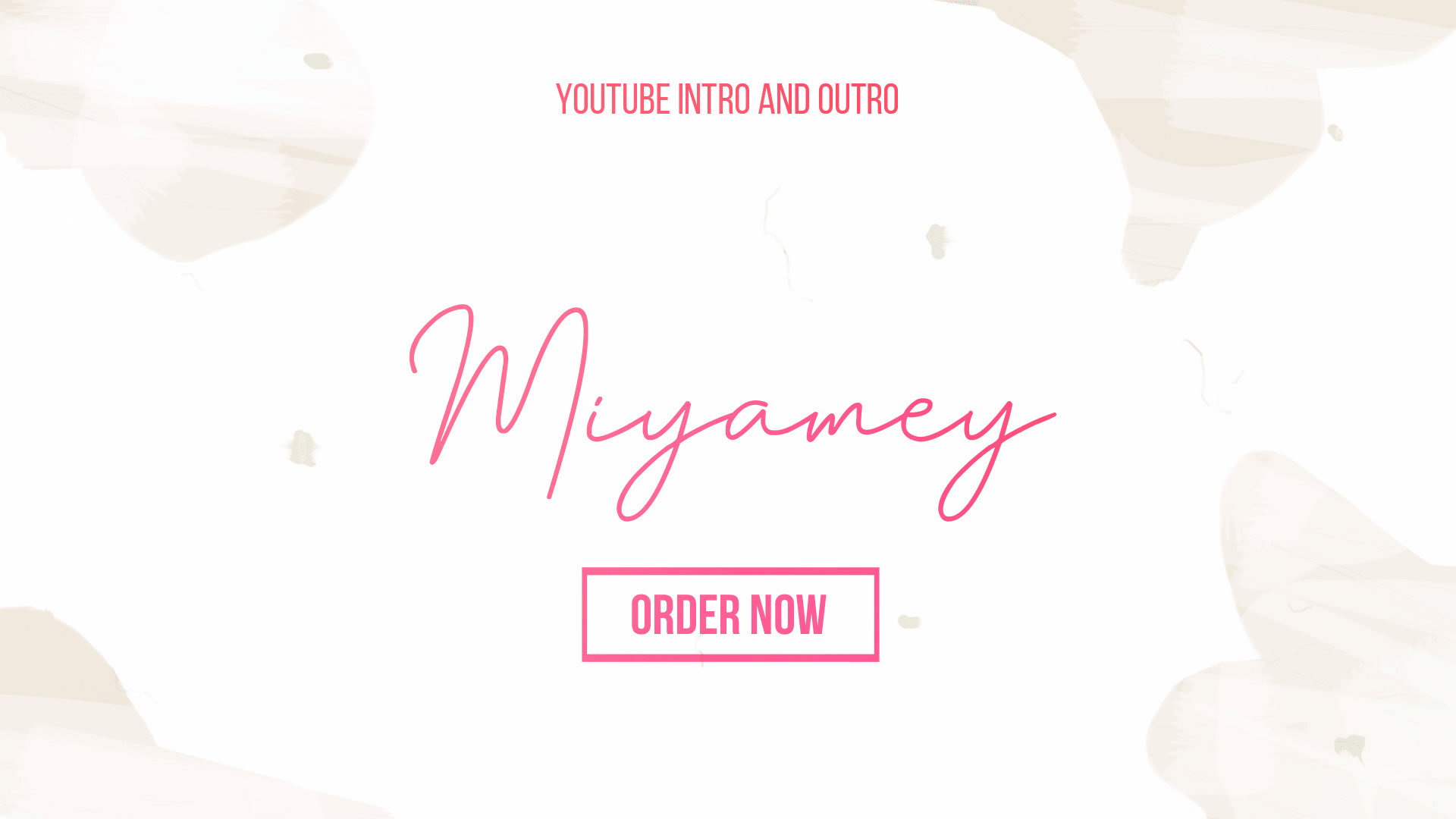 Make you a minimalist youtube intro and outro by Miyameyy | Fiverr