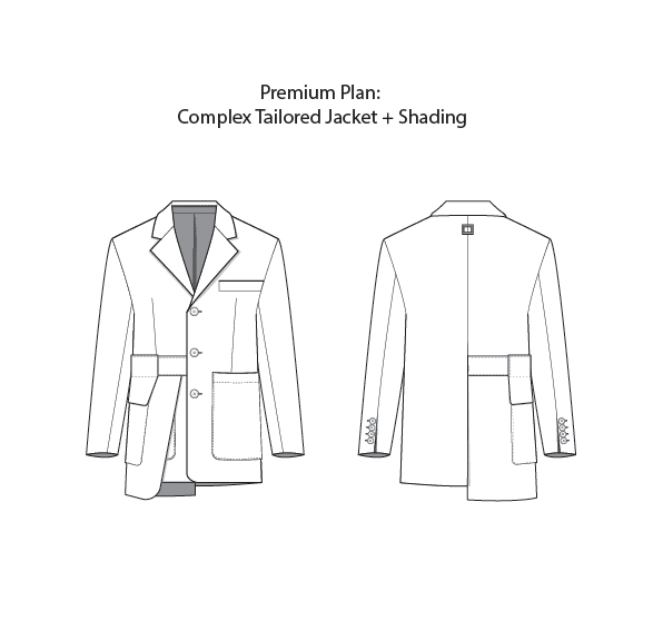 jacket technical flat