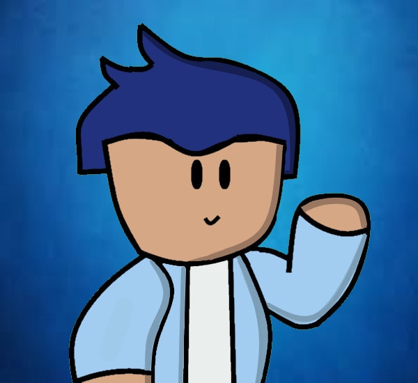 illustrate roblox avatar and logo for you