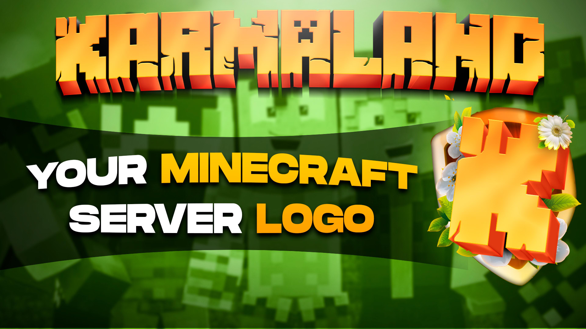 draw a logo for your minecraft server