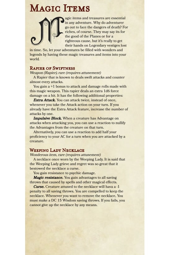 Featured image of post Magic Items 5E Homebrew