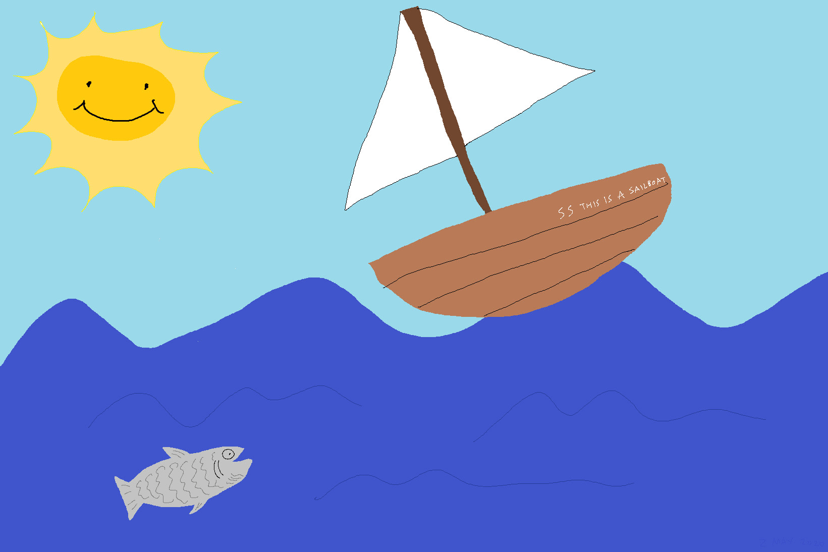 simple ms paint drawing