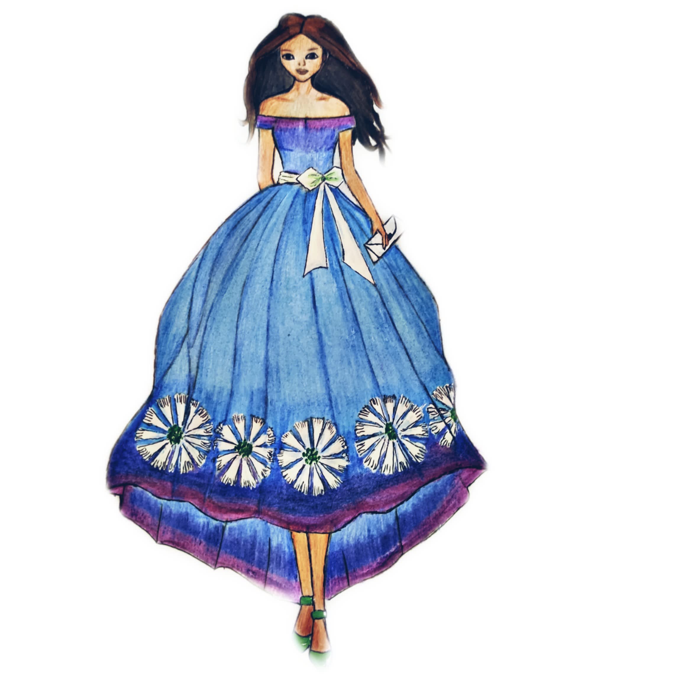 Kelly Luna: Daily Sketch - Dress on Form