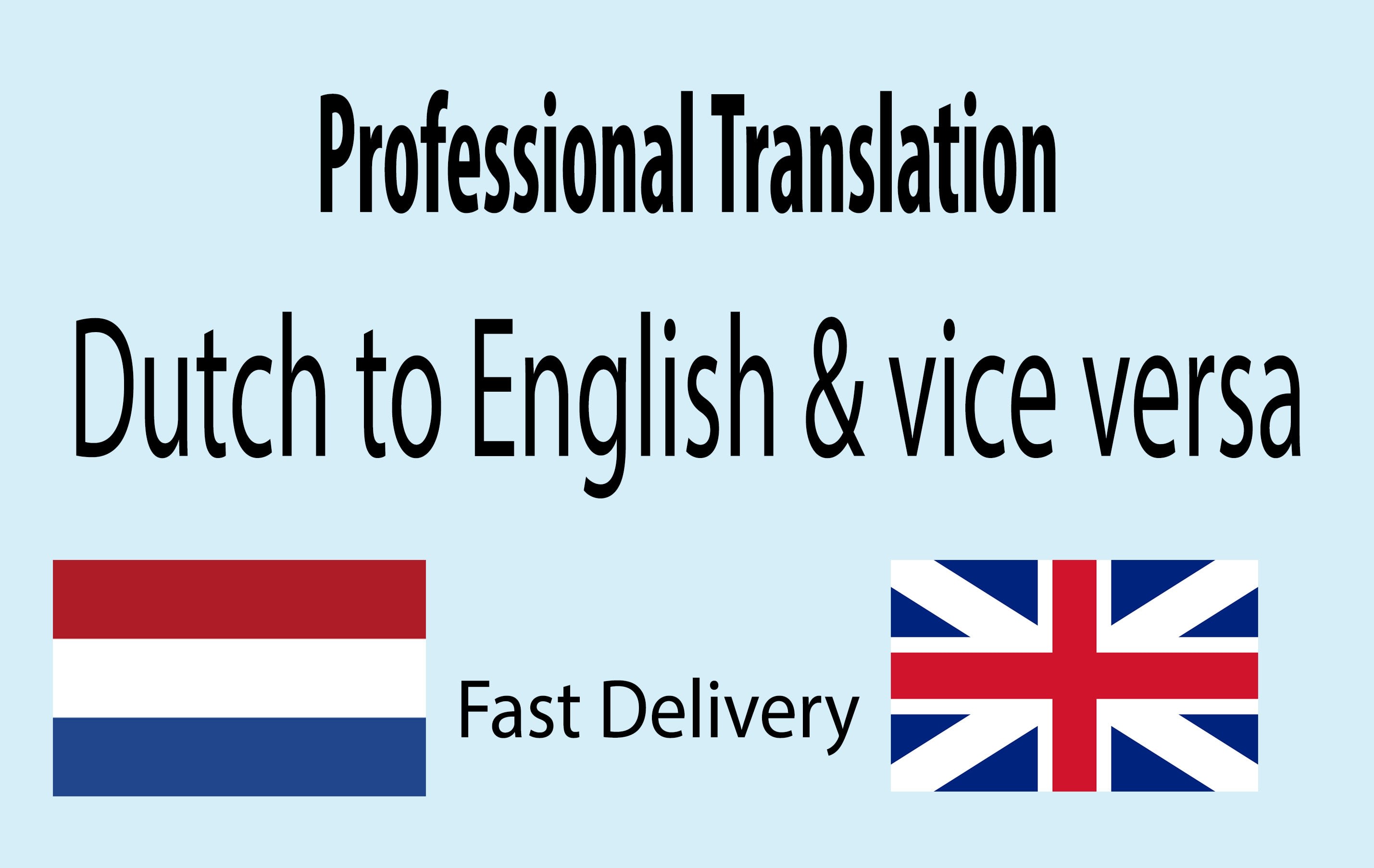 afstuderen omzeilen Potentieel Translate dutch to english by E_hollmann | Fiverr