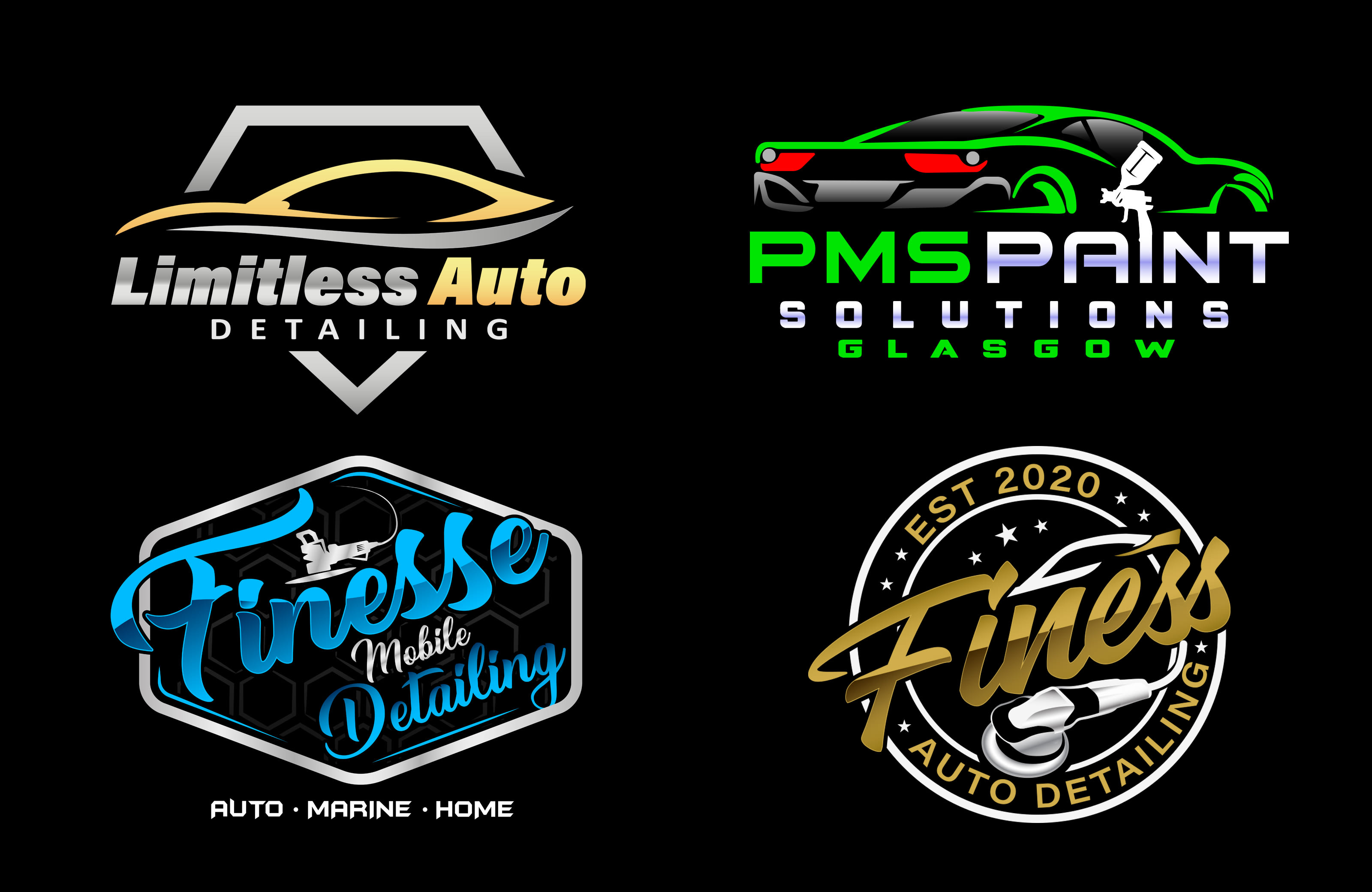 Car Detailing Logo Creator / For Sale Elite Care Auto Detailing Logo