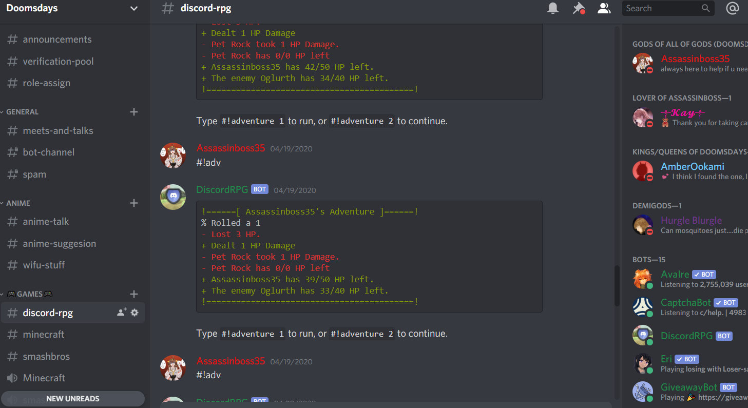 l will make you a discord server with basic and complex bots