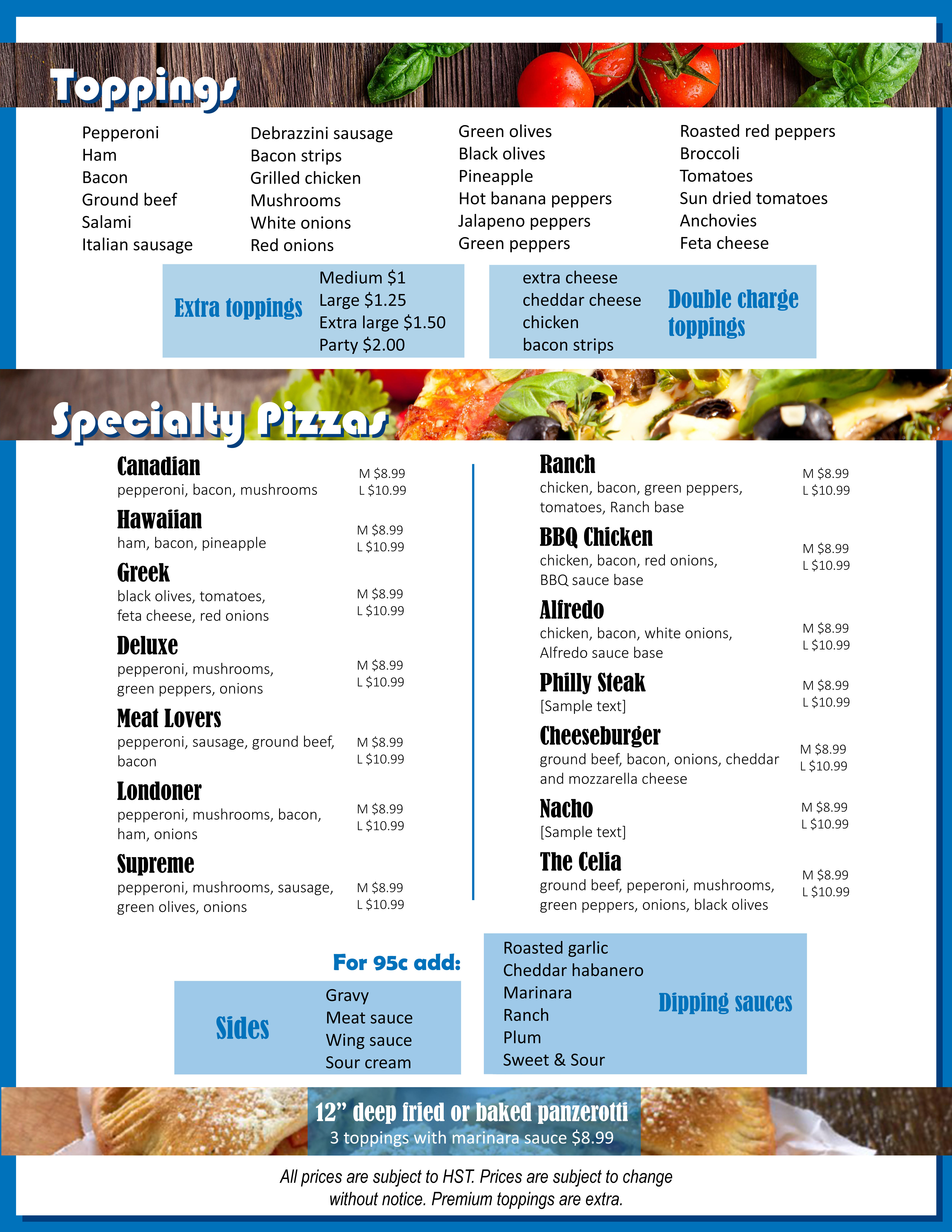Dion's Menu Near Me With Prices