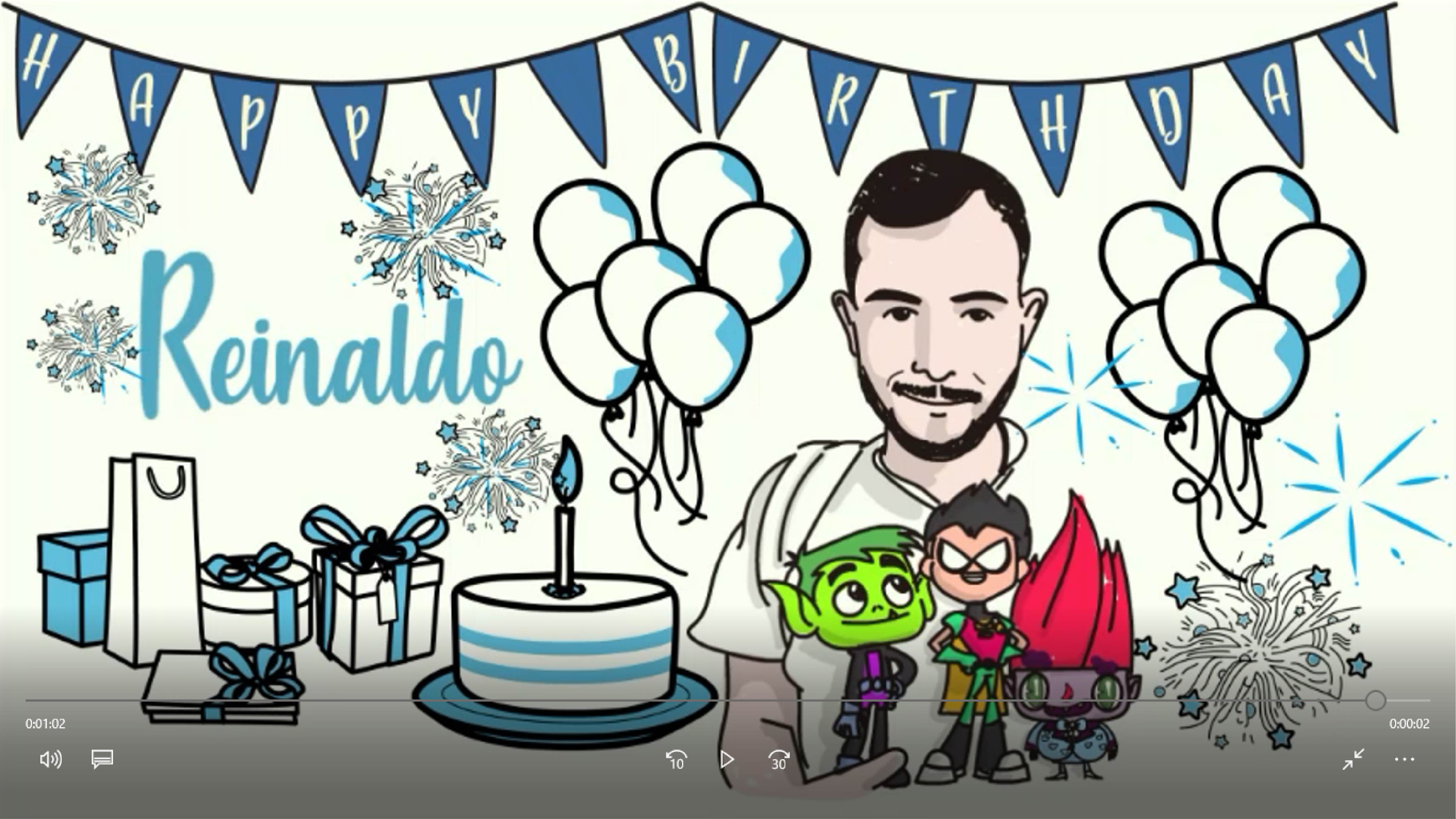 Create a happy birthday animations with custom by Paligraficas | Fiverr