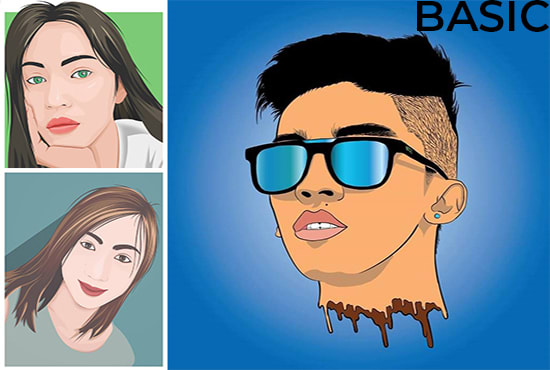Make your picture into a cartoon face and vector illustration by Bert1004 |  Fiverr