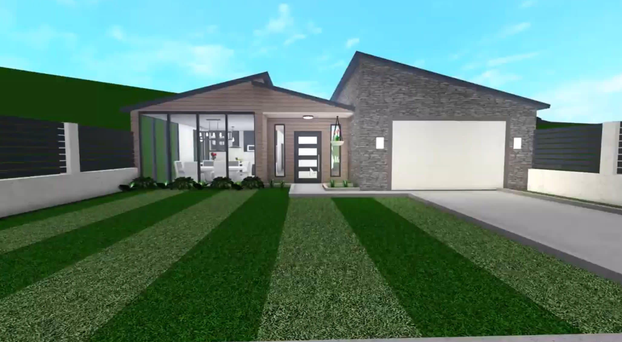 How To Build Modern House In Bloxburg Bloxburg Modern Home 1 Story - Go Images Street