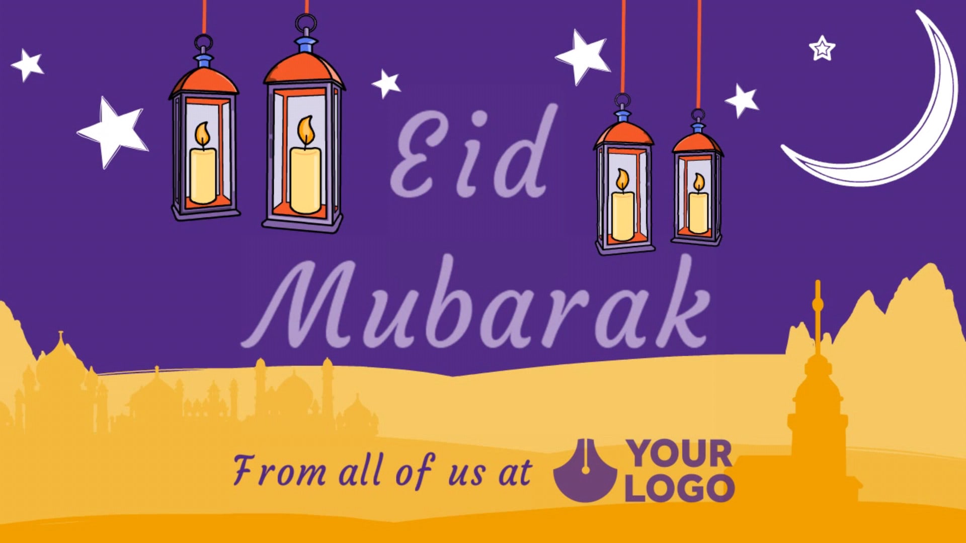Create eid mubarak greeting animation video by Whiteboard_007 | Fiverr