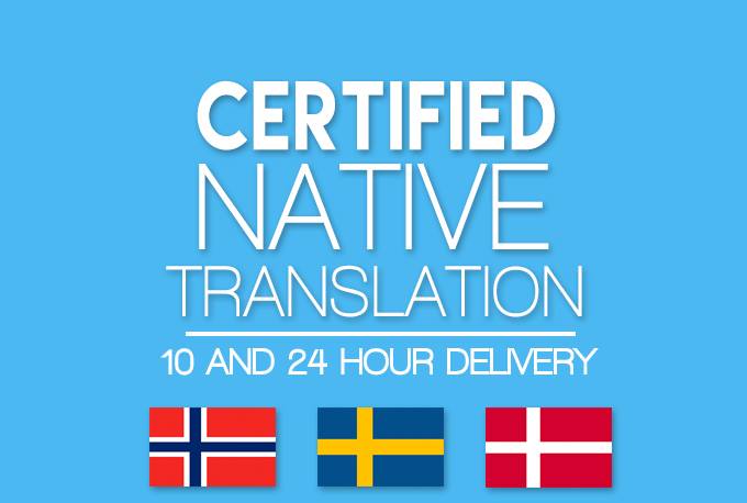 Translate 200 Words Between Swedish Danish Norwegian And English By Sandratidlund Fiverr