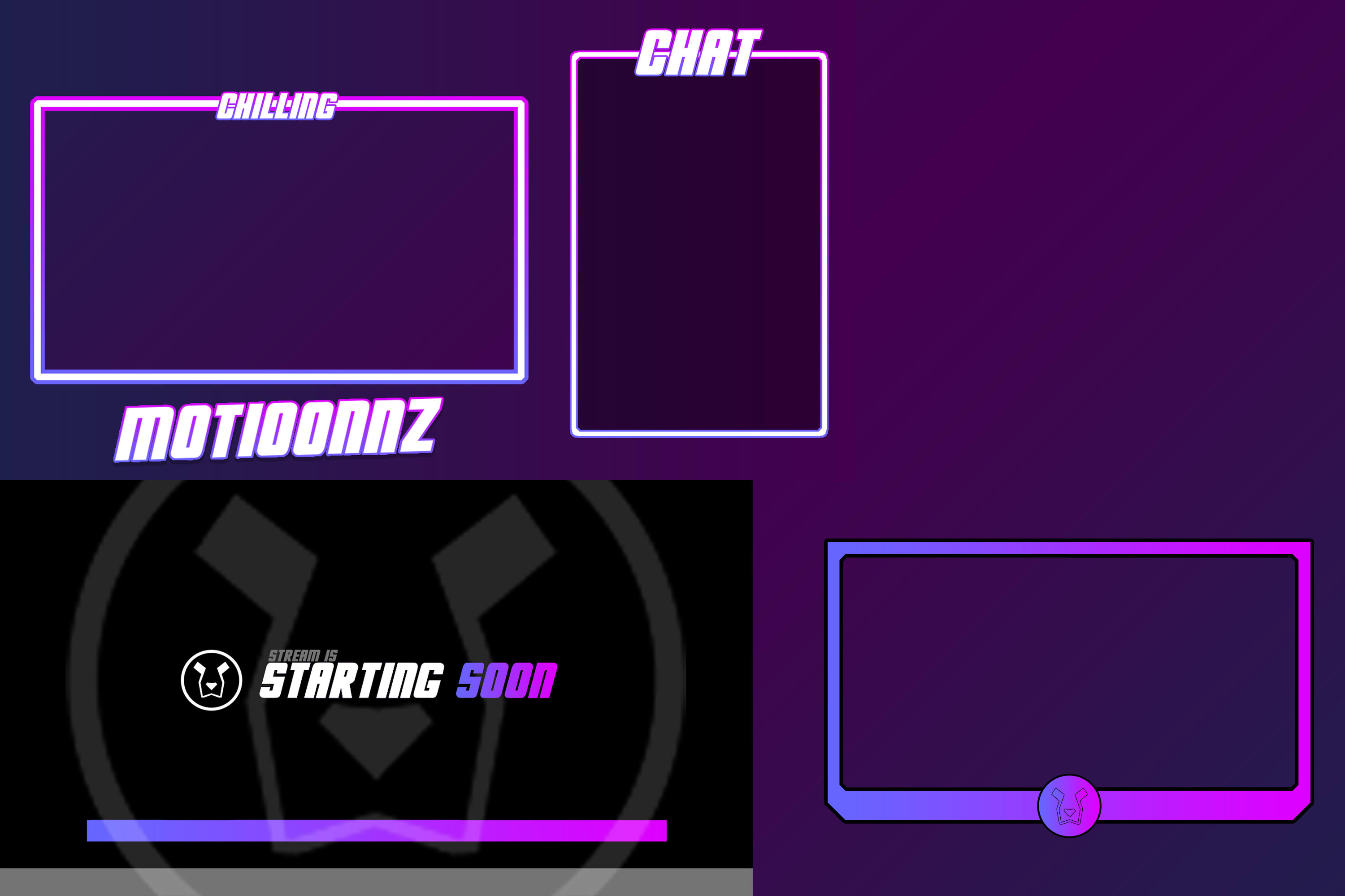 Make you a twitch overlay by Motioonnz