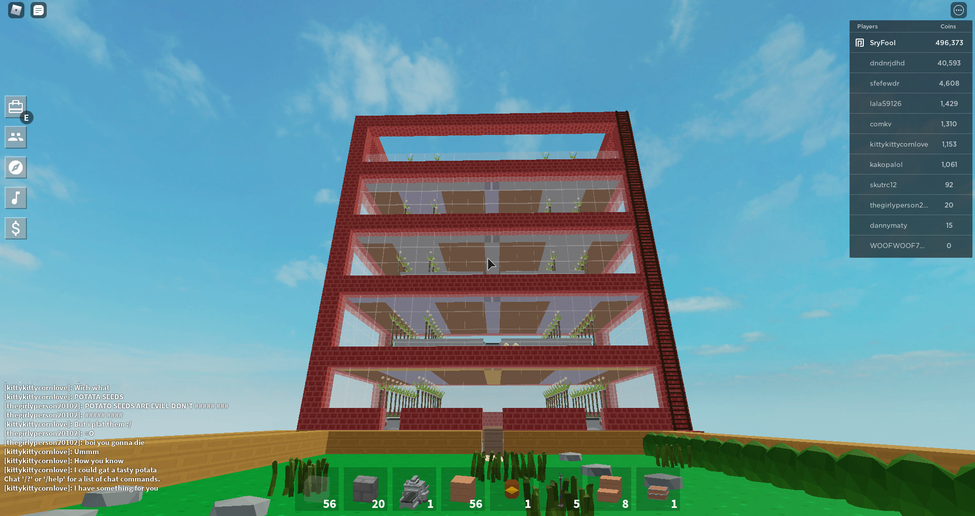 Build You A Farm On Sky Block Roblox By Sryfool - condo files for roblox