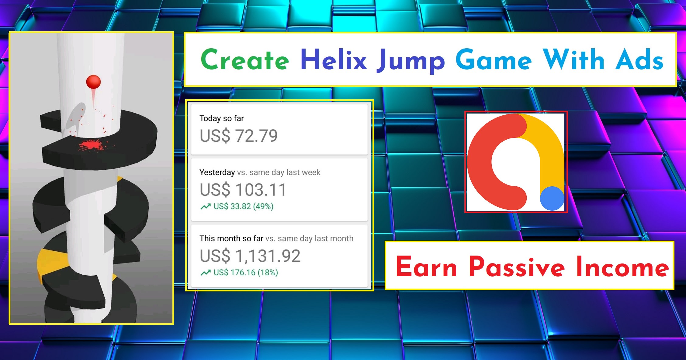 Create a helix jump game with ads by Thomas_devloper Fiverr