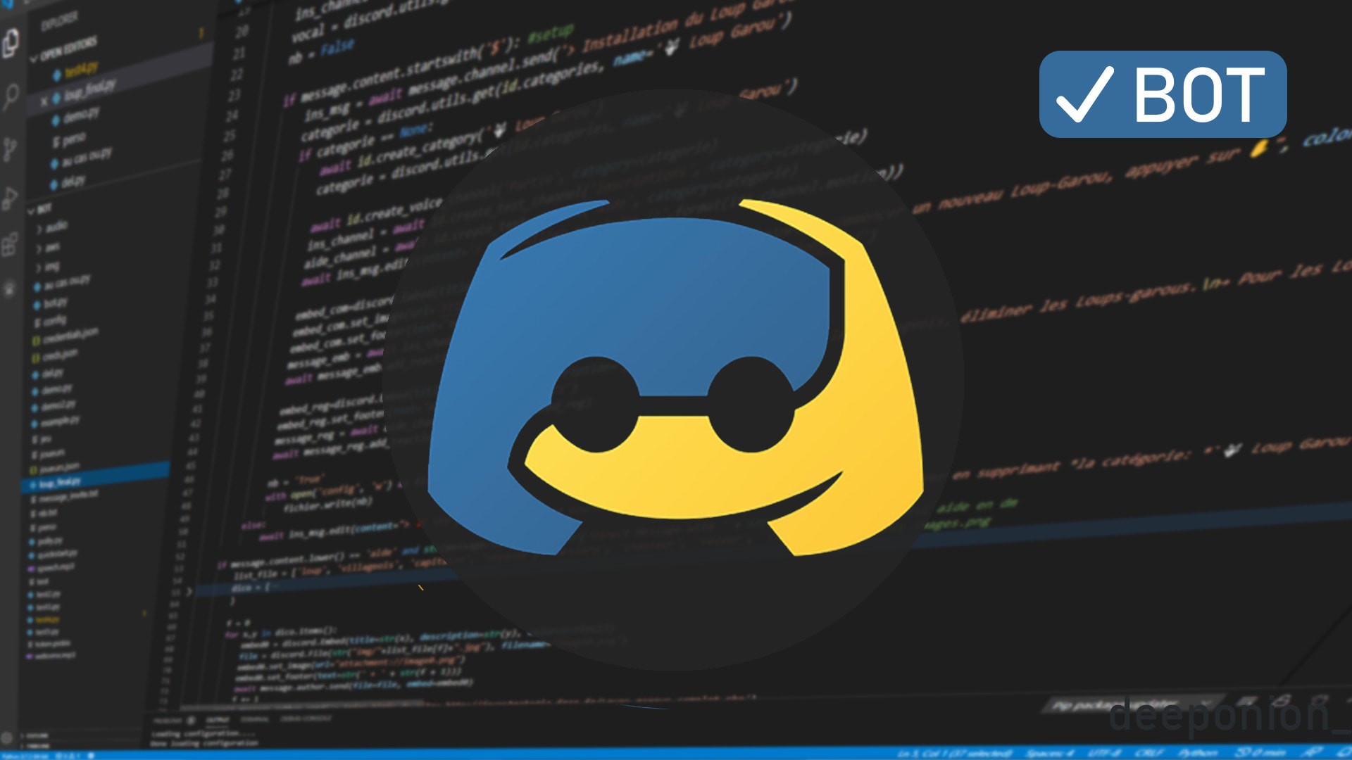 Create A Professional Looking Discord Bot By Deeponion Fiverr