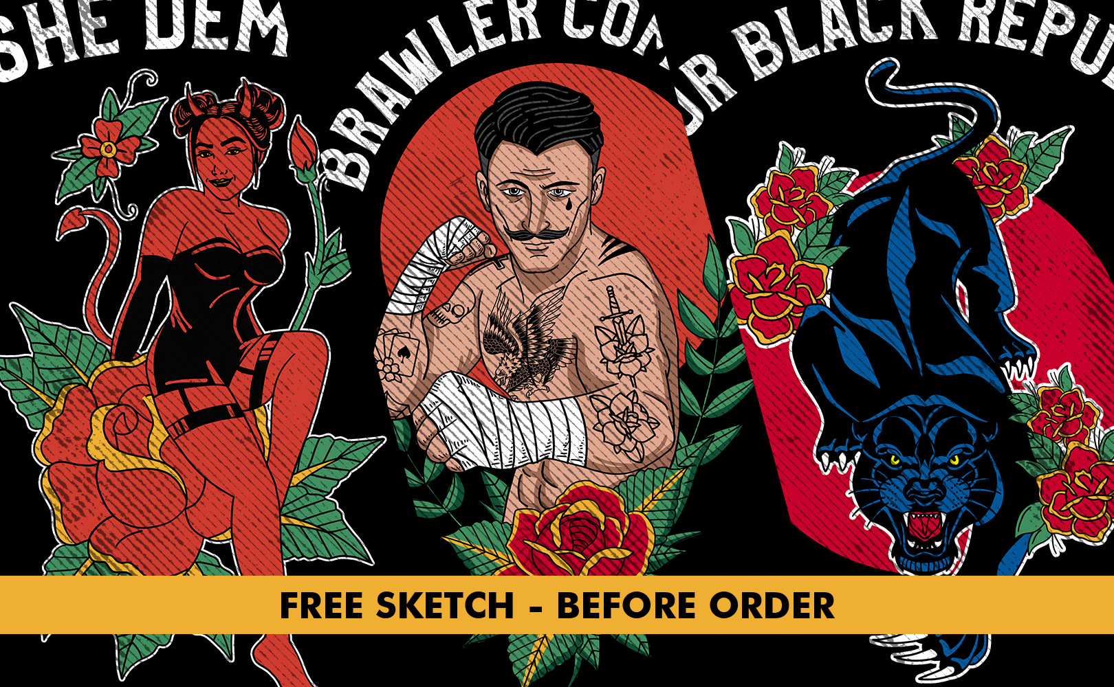 Design A Custom Traditional Tattoo Or Vintage T Shirt Design By Riverrunsupply Fiverr