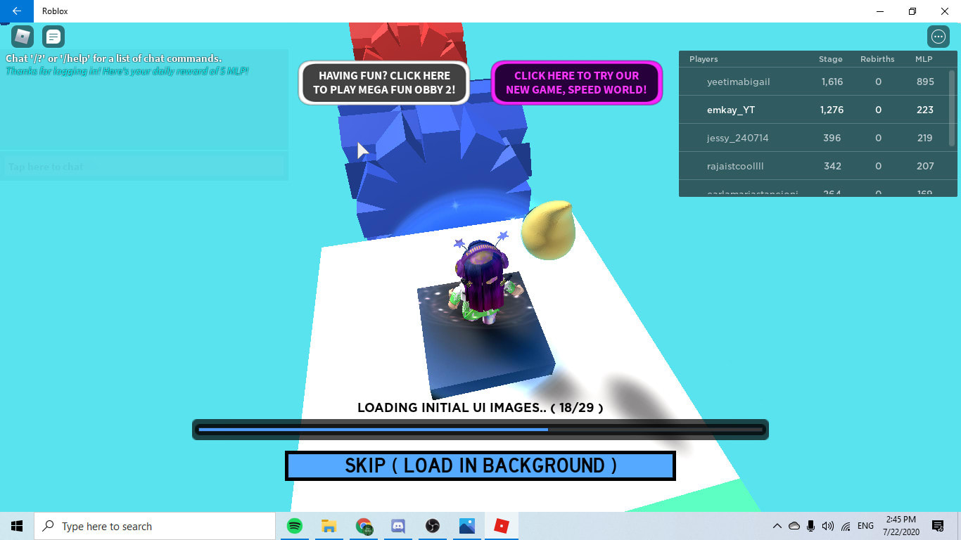Get To Stage 200 In Mega Fun Obby In Roblox By M3monkey - mega fun obby obby beta 2 roblox