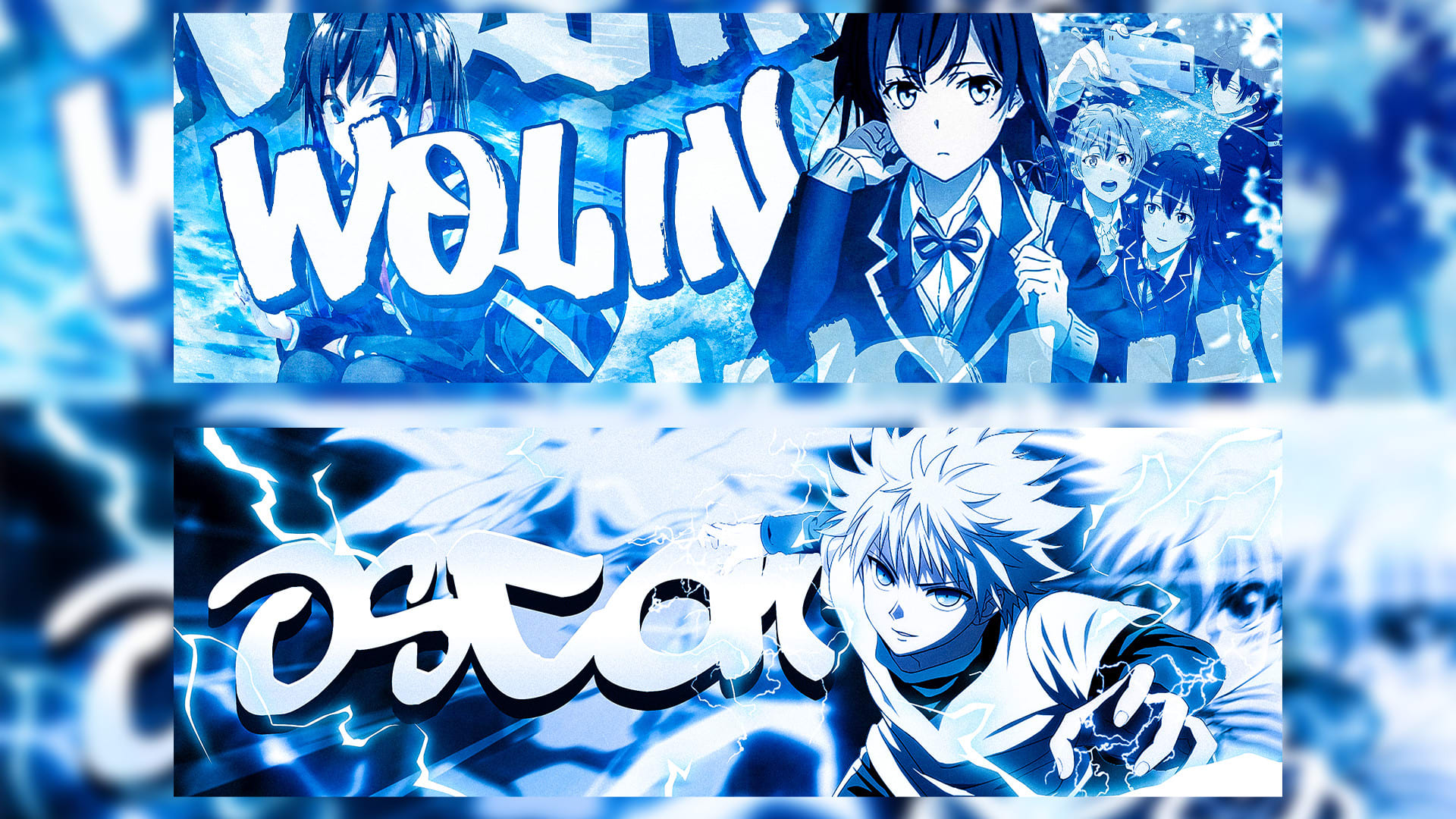 Anime Youtube Banner Template  Neon Light霓虹灯新光 Free DownloadOrdered   YouTube
