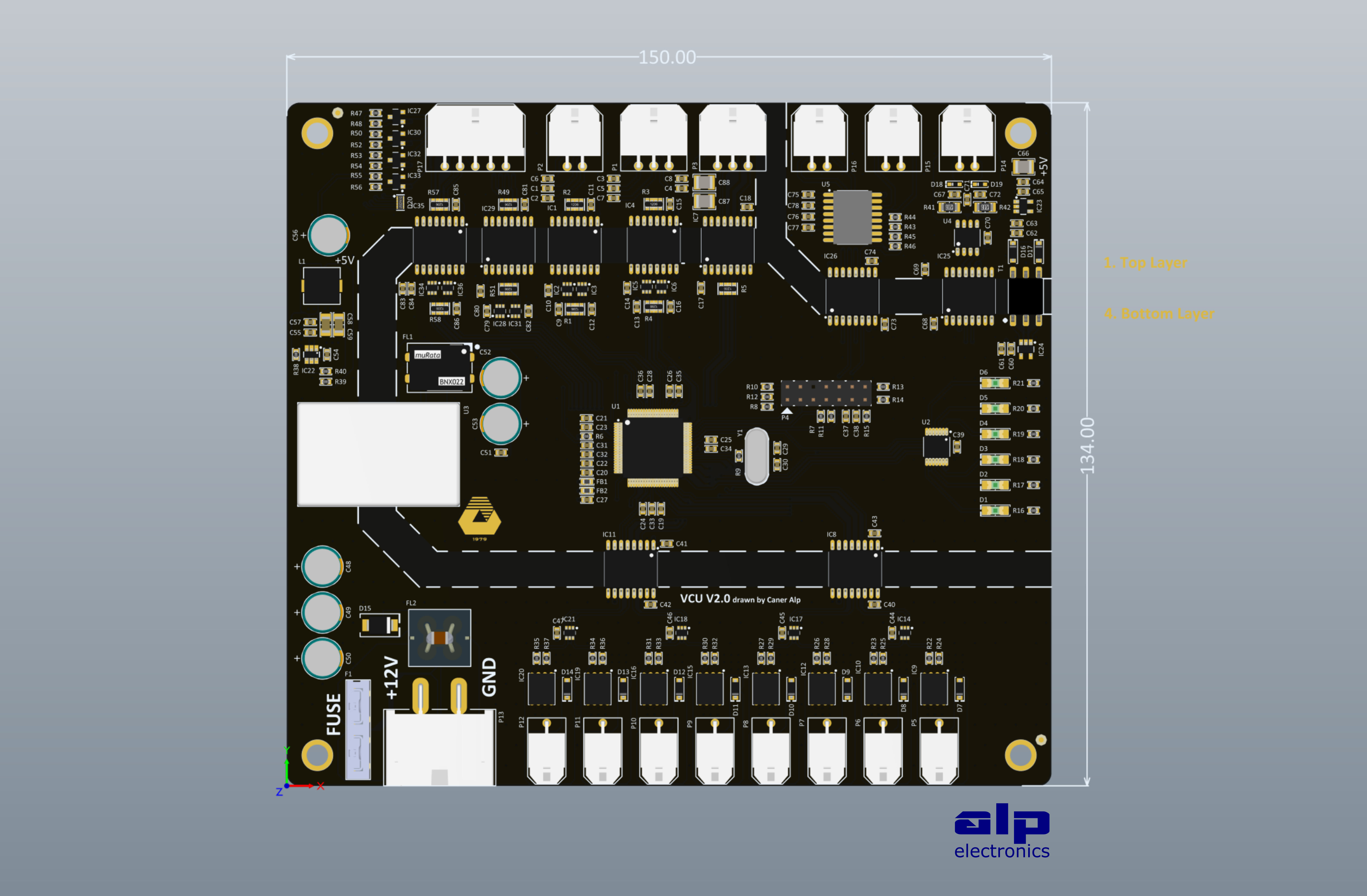 Design A Professional Pcb Layout In Altium By Alpelectronics Fiverr