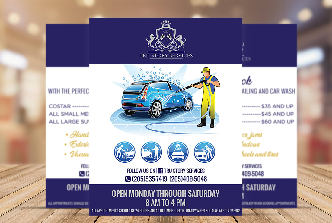 Make attractive car wash flyer car price list or car repair and detailing  poster by Mtk_studio | Fiverr